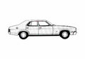 Blueprint Ford Falcon Sedan 1978 A4 Photo Print