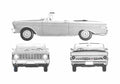 Blueprint Ford Falcon Sprint Convertible Cabriolet 1964 A4 Photo Print