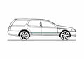 Blueprint Ford Falcon Station Wagon 1998 A4 Photo Print