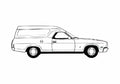Blueprint Ford Falcon Utility Van 1978 A4 Photo Print