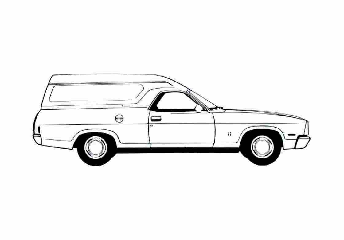 Blueprint Ford Falcon Utility Van 1978 A4 Photo Print