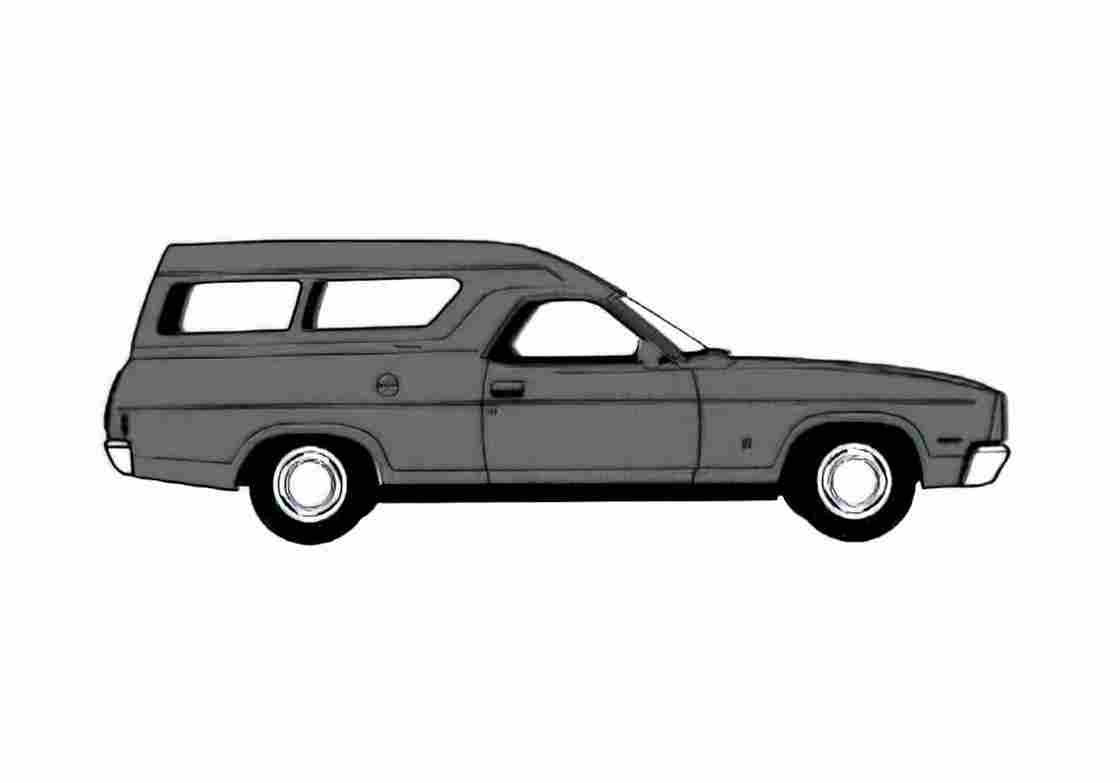 Blueprint Ford Falcon Van 1978 A4 Photo Print