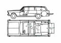 Blueprint Ford Falcon Wagon 1966 A4 Photo Print