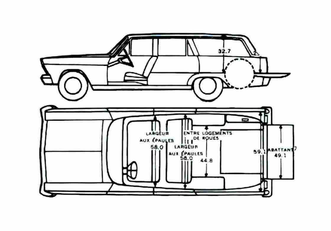 Blueprint Ford Falcon Wagon 1966 A4 Photo Print