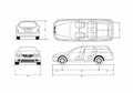Blueprint Ford Falcon Wagon 2003 A4 Photo Print