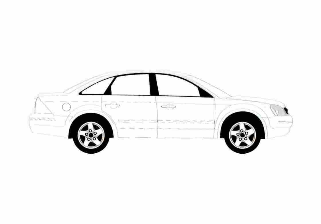 Blueprint Ford Fire Hundred Sedan 2006 A4 Photo Print