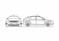 Blueprint Ford Focus Brazil) Hatchback 2011 A4 Photo Print