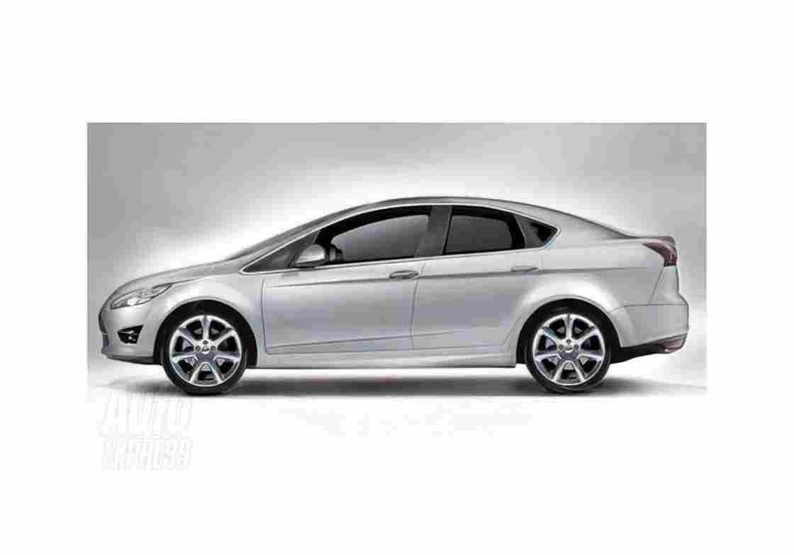 Blueprint Ford Focus Sedan 2010 A4 Photo Print