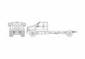 Blueprint Ford Ford F 650 Medium Duty Chassis Truck 2010 A4 Photo Print
