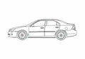 Blueprint Ford Fusion Sedan 2002 A4 Photo Print