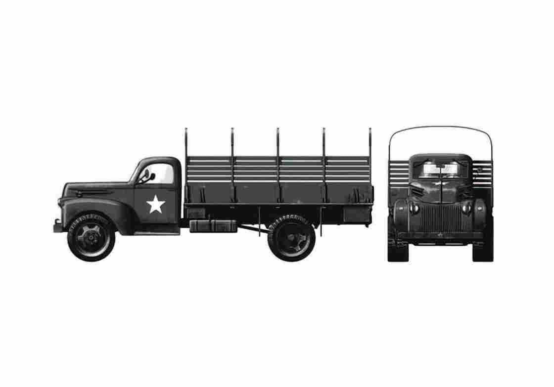 Blueprint Ford G9T 1.5 ton 4x2 Truck 1942 A4 Photo Print