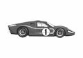 Blueprint Ford GT Mk IV Le Mans Coupe 1967 A4 Photo Print