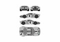 Blueprint Ford GT40 Coupe 1969 A4 Photo Print