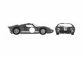 Blueprint Ford GT40 Mk II Coupe 1966 A4 Photo Print