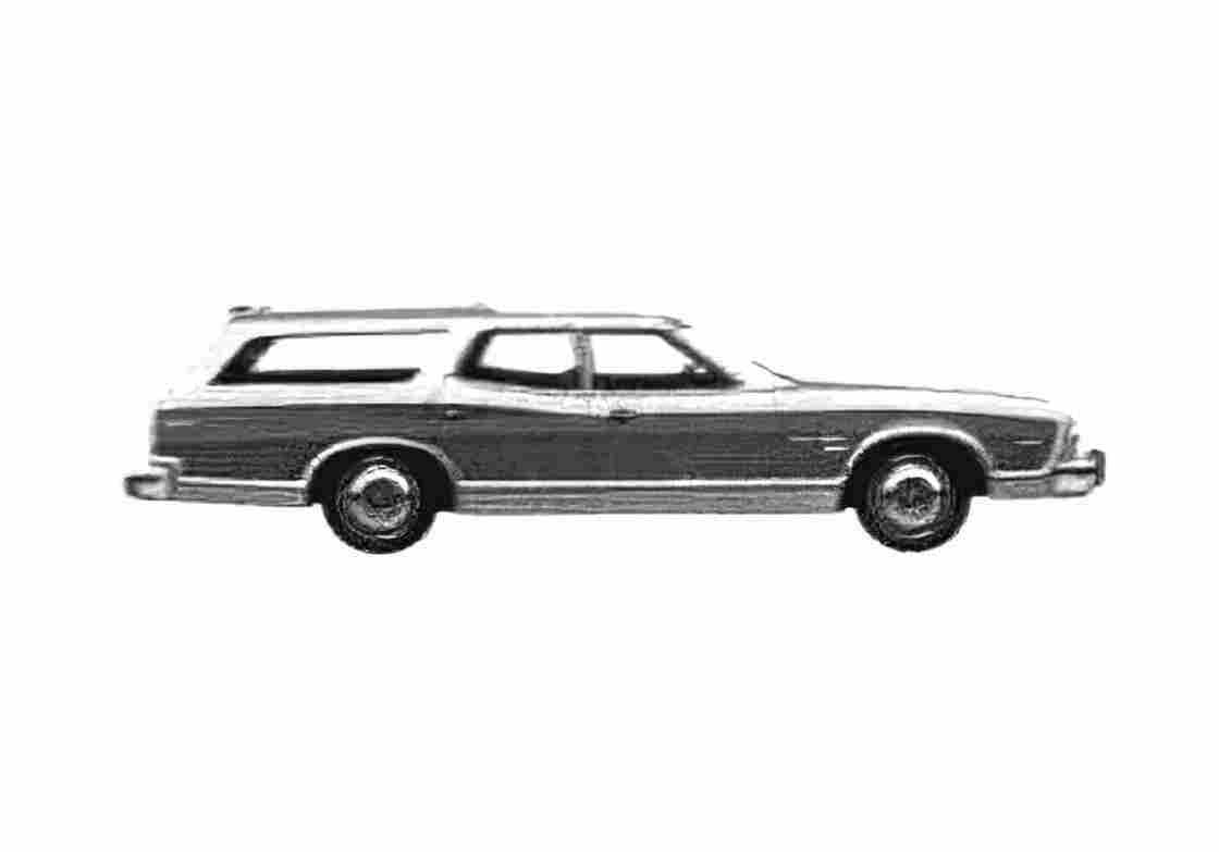 Blueprint Ford Gran Torino Squire Wagon 1975 A4 Photo Print