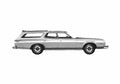 Blueprint Ford Gran Torino Wagon 1975 A4 Photo Print