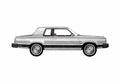 Blueprint Ford Granada 2 door GLX Sedan 1981 A4 Photo Print