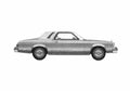 Blueprint Ford Granada 2 door Hardtop Ghia Coupe 1975 A4 Photo Print