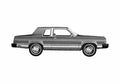 Blueprint Ford Granada 2 door L Sedan 1981 A4 Photo Print