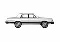Blueprint Ford Granada GLX Sedan 1981 A4 Photo Print