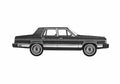 Blueprint Ford Granada L Sedan 1981 A4 Photo Print