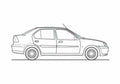 Blueprint Ford Ikon NTX Sedan 2003 A4 Photo Print