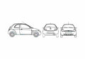 Blueprint Ford Ka Hatchback 1998 A4 Photo Print