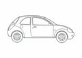Blueprint Ford Ka Hatchback 2007 A4 Photo Print