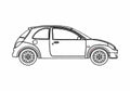 Blueprint Ford Ka Hatchback 2008 A4 Photo Print