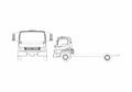 Blueprint Ford LCF Truck 2006 A4 Photo Print