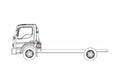 Blueprint Ford LCF Truck 2008 A4 Photo Print