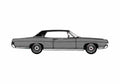Blueprint Ford LTD 2 door Hard Top Coupe 1968 A4 Photo Print