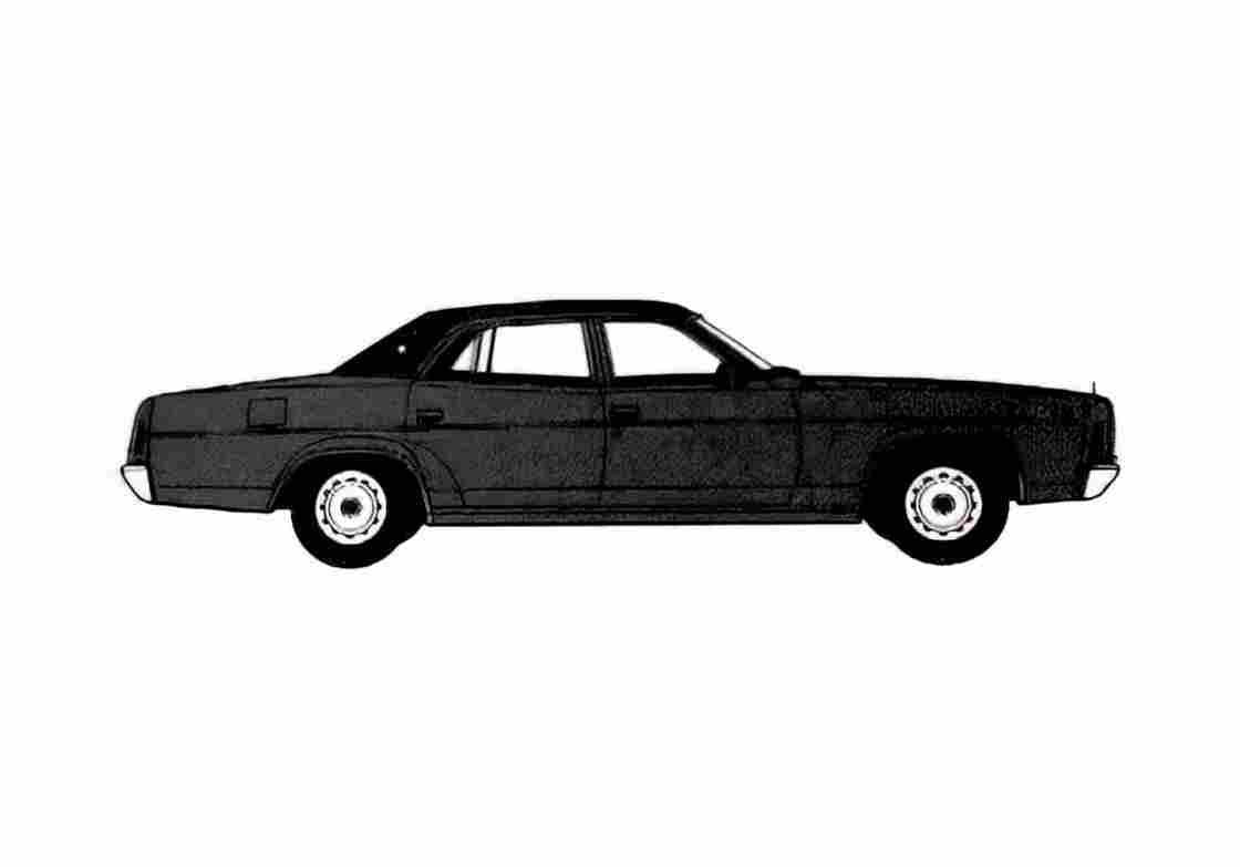 Blueprint Ford LTD Sedan 1978 A4 Photo Print