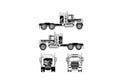 Blueprint Ford LTL9000 Truck A4 Photo Print