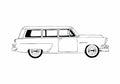 Blueprint Ford Mainline Ranch Wagon 1954 A4 Photo Print
