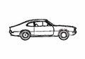Blueprint Ford Maverick Grabber Coupe 1970 A4 Photo Print