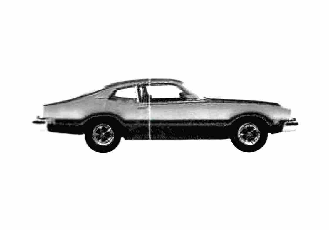 Blueprint Ford Maverick Graber Coupe 1975 A4 Photo Print