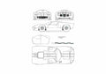 Blueprint Ford Mirage Coupe 1967 A4 Photo Print