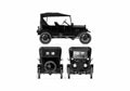 Blueprint Ford Model T Tourer Sedan 1924 A4 Photo Print