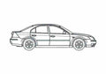 Blueprint Ford Mondeo Sedan 2006 A4 Photo Print