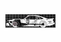 Blueprint Ford Mustang Cobra II Racer Coupe A4 Photo Print