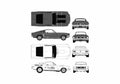 Blueprint Ford Mustang GT Coupe 1968 A4 Photo Print