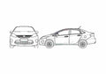 Blueprint Ford New Fiesta Brazil) Hatchback 2011 A4 Photo Print