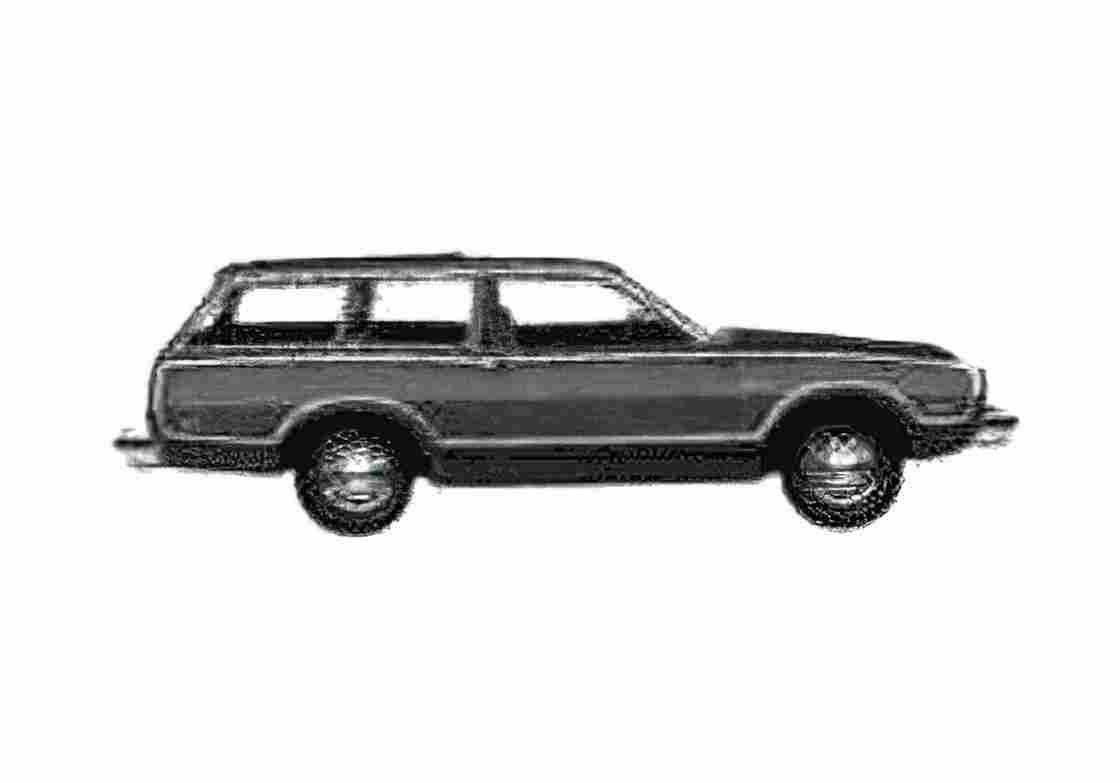 Blueprint Ford Pinto Squire Wagon 1975 A4 Photo Print