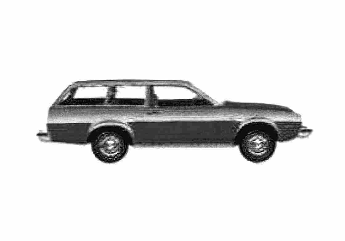 Blueprint Ford Pinto Wagon 1975 A4 Photo Print