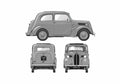 Blueprint Ford Popular 103E Sedan 1953 A4 Photo Print