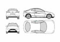 Blueprint Ford Puma Coupe 1998 A4 Photo Print