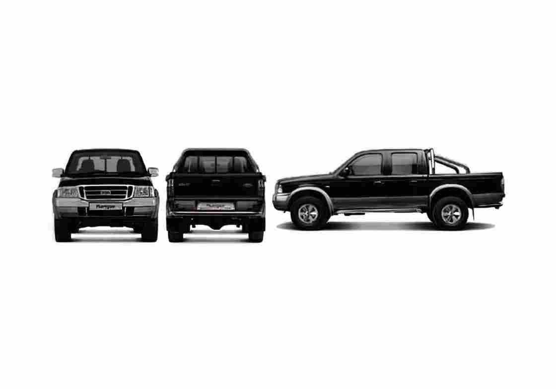 Blueprint Ford Ranger Pick up 2006 A4 Photo Print