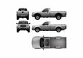 Blueprint Ford Ranger Regular Cab Pick up 2007 A4 Photo Print