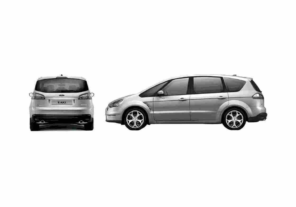 Blueprint Ford S Max Minivan 2006 A4 Photo Print